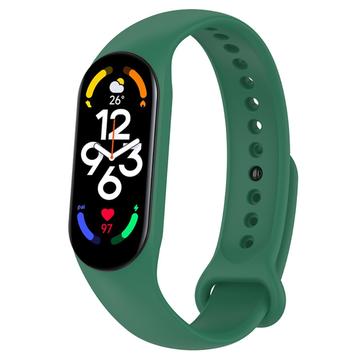 Mat Silikone Rem til Xiaomi Smart Mi Band 5 / 6 / 7 - Grøn