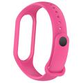 Mat Silikone Rem til Xiaomi Smart Mi Band 5 / 6 / 7 - Pink