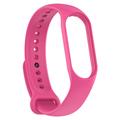 Mat Silikone Rem til Xiaomi Smart Mi Band 5 / 6 / 7 - Pink
