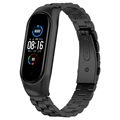 Xiaomi Mi Band 5/6 Rustfrit Stål Rem - Sort