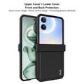 Xiaomi Mix Flip 2 Imak Ruiyi Hybrid Cover - Karbonfiber - Sort