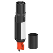 Xiaomi multifunktionslommelygte med sikkerhedssele-skærer og vinduesbryder - sort