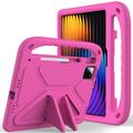 Xiaomi Pad 7/7 Pro/8/8 Pro/Poco Pad X1 Stødsikkert Transportabelt Cover til Børn - Hot Pink