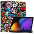 Xiaomi Pad 7/7 Pro/Pad 8/Poco Pad X1 Tri-Fold Series Smart Folio Cover - Graffiti