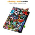 Xiaomi Pad 7/7 Pro Tri-Fold Series Smart Folio Cover - Graffiti