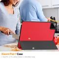 Xiaomi Pad 7/7 Pro Tri-Fold Series Smart Folio Cover - Rød