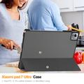 Xiaomi Pad 7 Ultra Tri-Fold Series Smart Folio-etui - grå