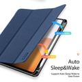 Xiaomi Pad 7S Pro 12.5 Dux Ducis Domo Tri-Fold Smart Folio Cover - Blå