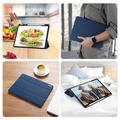 Xiaomi Pad 7S Pro 12.5 Dux Ducis Domo Tri-Fold Smart Folio Cover - Blå