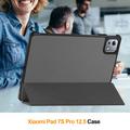 Xiaomi Pad 7S Pro 12.5 Tri-Fold Series Smart Folio-etui - grå