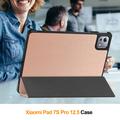 Xiaomi Pad 7S Pro 12.5 Tri-Fold Series Smart Folio-etui - Rosaguld