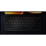 Xiaomi Pad 8/8 Pro flip-etui med tastatur - QWERTY, amerikansk tastaturlayout - grå