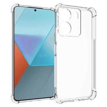 Xiaomi Poco C65/Redmi 13C Stødsikkert TPU Cover - Gennemsigtig