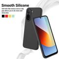 Xiaomi Poco C81 Pro Flydende silikone cover med håndrem - Sort