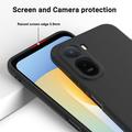 Xiaomi Poco C81 Pro Flydende silikone cover med håndrem - Sort
