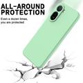 Xiaomi Poco C81 Pro Flydende silikone cover med håndrem - Grøn