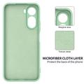 Xiaomi Poco C81 Pro Flydende silikone cover med håndrem - Grøn