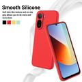 Xiaomi Poco C81 Pro Flydende silikone cover med håndrem - Rød