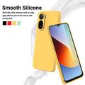 Xiaomi Poco C81 Pro Flydende silikone cover med håndrem - Gul