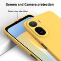 Xiaomi Poco C81 Pro Flydende silikone cover med håndrem - Gul