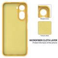 Xiaomi Poco C81 Pro Flydende silikone cover med håndrem - Gul