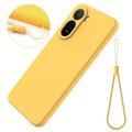 Xiaomi Poco C81 Pro Flydende silikone cover med håndrem - Gul