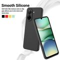 Xiaomi Poco C81x Flydende silikone cover med håndrem - Sort