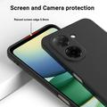 Xiaomi Poco C81x Flydende silikone cover med håndrem - Sort
