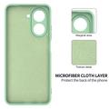 Xiaomi Poco C81x Flydende silikone cover med håndrem - Grøn