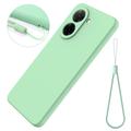 Xiaomi Poco C81x Flydende silikone cover med håndrem - Grøn