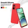 Xiaomi Poco C81x Flydende silikone cover med håndrem - Rød