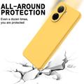 Xiaomi Poco C81x Flydende silikone cover med håndrem - Gul