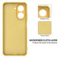Xiaomi Poco C81x Flydende silikone cover med håndrem - Gul