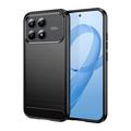 Xiaomi Poco F9 Pro Børstet TPU Cover - Karbonfiber