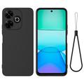Xiaomi Poco M6 Plus Liquid Silikone Cover med Strop