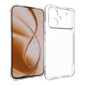 Xiaomi Poco M8 Power Stødsikkert Silikone Cover - Gennemsigtig