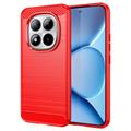 Xiaomi Poco M8 Pro/Redmi Note 15 Pro+ 5G Børstet TPU Cover - Karbonfiber
