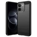 Xiaomi Poco X8 Power Børstet TPU Cover - Karbonfiber
