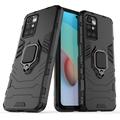 Xiaomi Redmi 10 Hybrid Cover med Ring Holder - Sort