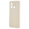 Xiaomi Redmi 12C Anti-Fingeraftryk Mat TPU Cover - Hvid
