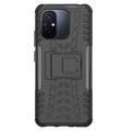 Xiaomi Redmi 12C, Poco C55 Anti-Slip Hybrid Cover med Stativ - Sort