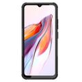 Xiaomi Redmi 12C, Poco C55 Anti-Slip Hybrid Cover med Stativ - Sort