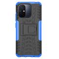 Xiaomi Redmi 12C, Poco C55 Anti-Slip Hybrid Cover med Stativ - Blå / Sort