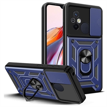 Xiaomi Redmi 12C Roterende Ring Hybrid Cover med Kameraskjold