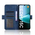 Xiaomi Redmi 15C Kortholder Pung Etui - Blå