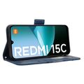 Xiaomi Redmi 15C Kortholder Pung Etui - Blå