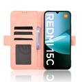 Xiaomi Redmi 15C Kortholder Pung Etui - Pink