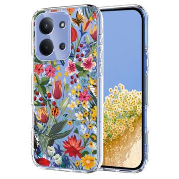 Xiaomi Redmi 15C TPU-cover med blomstermønster - Liljer