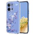 Xiaomi Redmi 15C TPU-cover med blomstermønster - Lilla