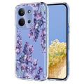 Xiaomi Redmi 15C TPU-cover med blomstermønster - Blåregn